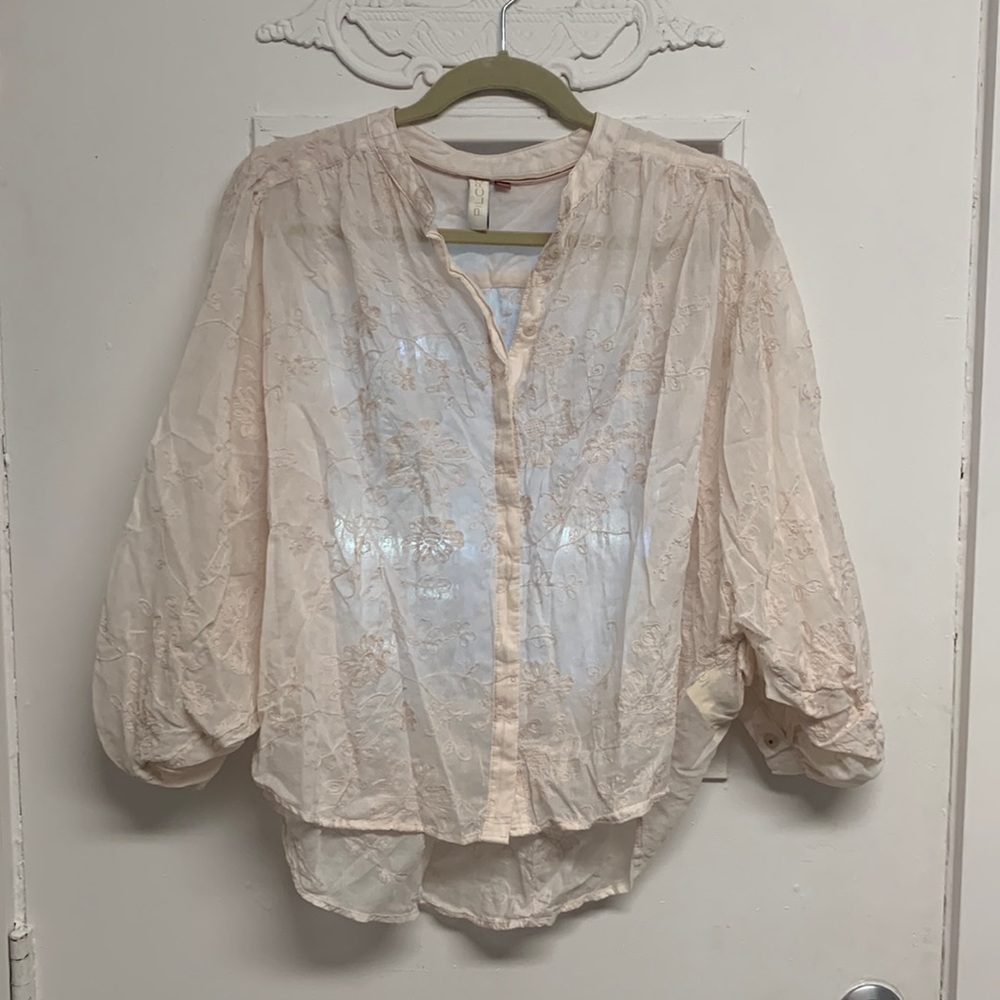 Pilcro 💯 cotton button down blouse
